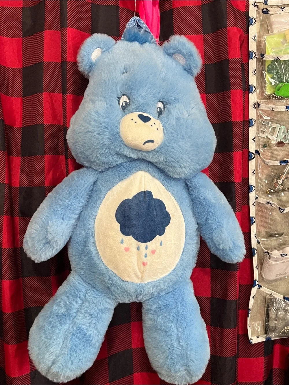 Care Bears Light Blue Rain Cloud Plush Backpack